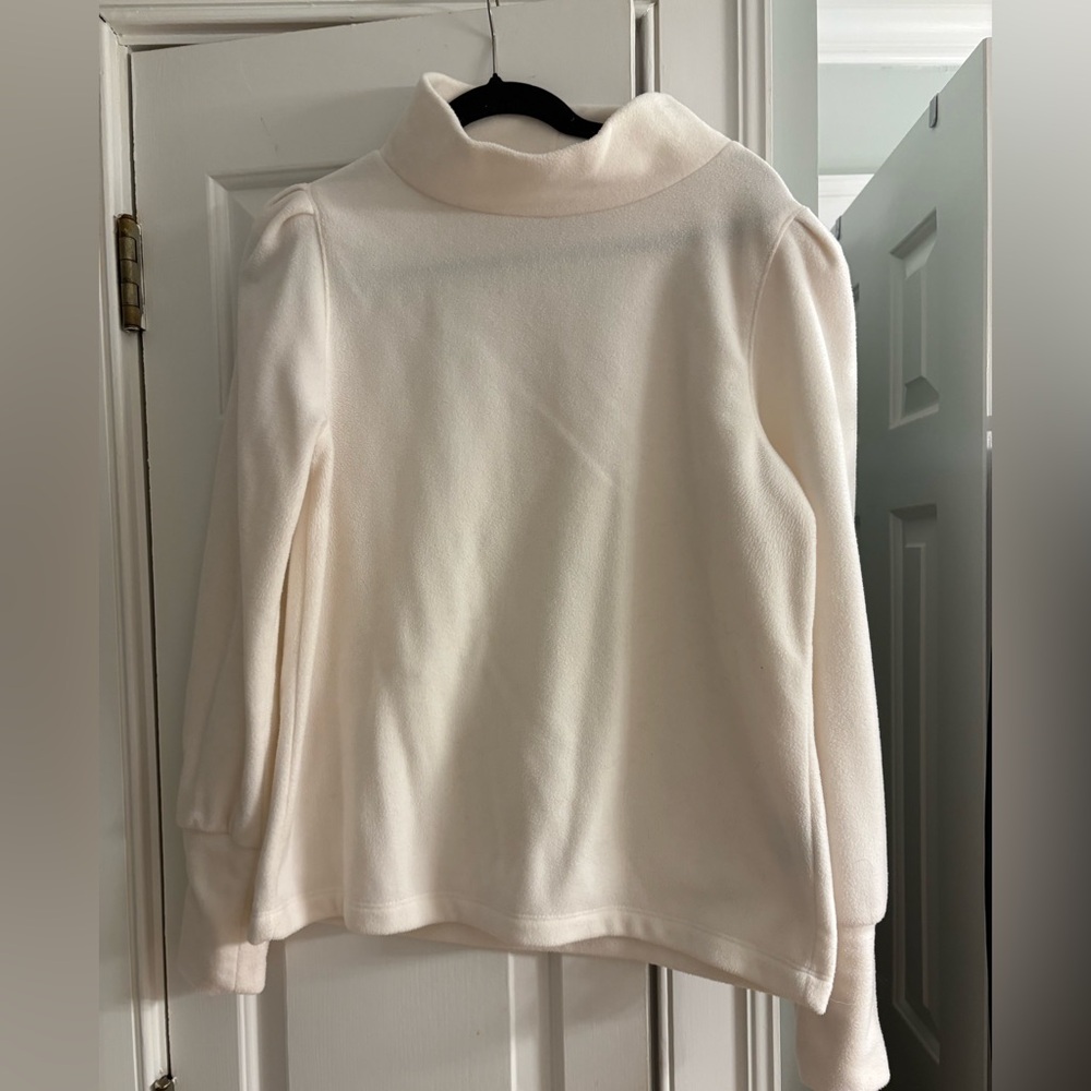 Dudley Stephens Cream Turtleneck Sweater